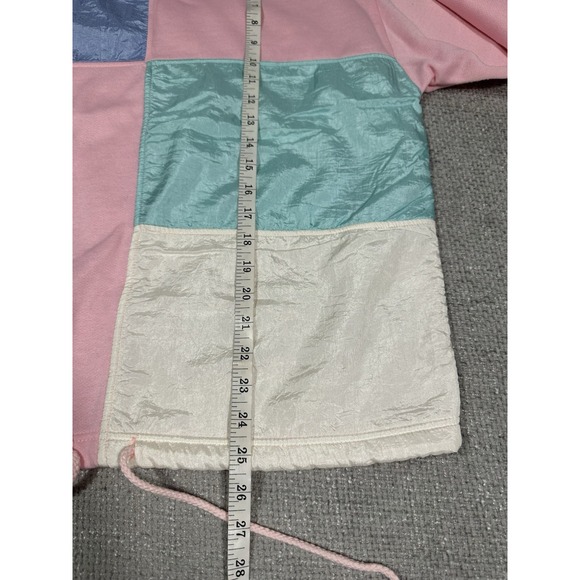 Vintage Choices From Gitano Sweatshirt Womens Medium Pink Colorblock 80s Retro - Picture 5 of 10